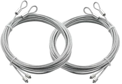 MagiDeal Lot de 4 câbles de porte de garage, câble de sécurité pour porte de garage, pièces de rechange, accessoires de remplacement, fil de porte de garage