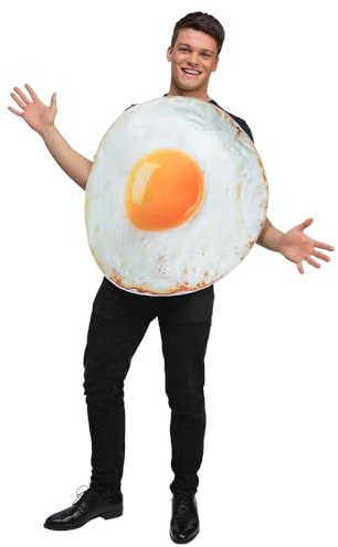 Wicked Costumes Adult Fried Egg Fancy Dress Costume - One Size