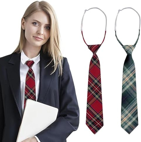 2 Pièces Cravates Pour Hommes, Cravates À Carreaux, Cravates De Chemise, Cravates Vintage, Cravates Décoratives, Accessoires Vestimentaires