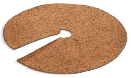 blizz-z Mulchscheibe Kokos Ø60 cm (5 Stück), Stärke: ca. 6-8 mm | Mulchmatte für Bäume, Ziersträucher, Baummulch, Kübelabdeckung, Winterschutz für Topfpflanzen, Pflanzenschutz