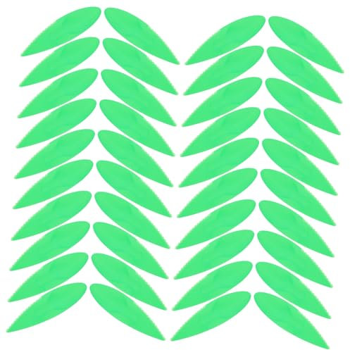 DECHOUS 50 Pezzi Pelapatate per kiwi cucchiaio per kiwi utensile per kiwi cucchiaio ergonomico gadget per kiwi affettatrice per avocado coltello da cucina in plastica pp Green