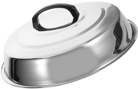 ifundom Coperchio in Acciaio Resistente per Coprire Bistecca Protezione Antischizzi per Alimenti Copertura Cupola per Barbecue e Conservazione della Freschezza