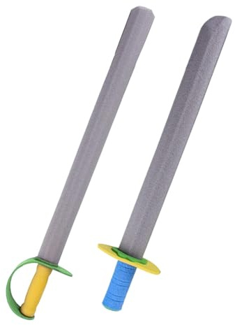 Perfeclan Espadas de Espuma para niños, Juguetes de Espadas de príncipe y Pirata, Juegos de simulación para presentaciones, Suministros para Fiestas, Accesorios, 2 Piezas