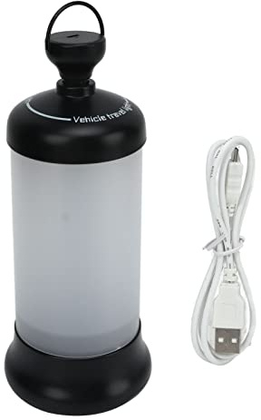 Tenda Mtlavishness Luci sospese Luminosità regolabile 1200MAH Batteria Porta USB Ricaricabile 16 Perline LED Lampada da campeggio (Nera)