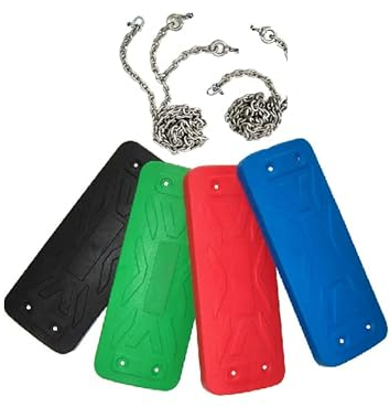 Klingl Spielgeräte Schaukelsitz Top-Line - Farbe und Kette zur Auswahl, Farbe:schwarz, Kette:200 cm V2A Edelstahl