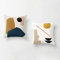 anaan Tofu Kissenbezug 2er Set Kissenhülle 45x45cm doppelseitig Samt Dekokissen Sofakissen Zierkissen Design skandinavisch Motiv geometrische Muster