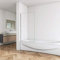 700x1400mm Fixed Square Bath Screen 6mm Safety Tempered Glass Over Bath Single Panel Shower Screen
