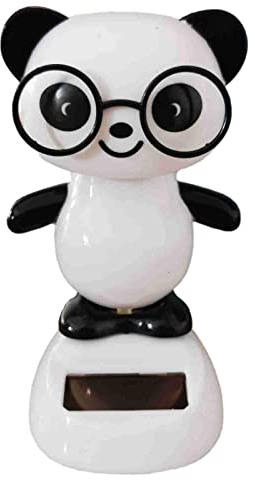 Luckxing Wackelfigur In Tierform, Auto-Armaturenbrett Dekoration Solartierverzierung Solar Tanzpuppe Solarblume Wackelfigur Wackelblume Solar Solarbetriebene Wackelblume Für Auto Haus