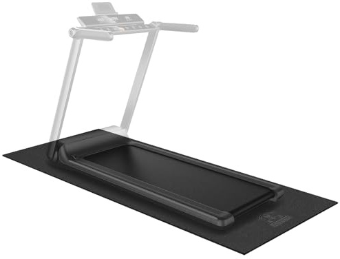 HAPBEAR Tappetino protettivo per attrezzature sportive, in PVC ad alta densità, 152 x 76 cm, 6 mm di spessore, tappetino sotto tapis roulant e bicicletta Peloton