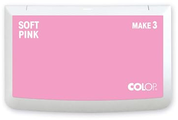 COLOP Tampone per timbri MAKE 3 Soft Pink 90 x 160 mm, cuscino per timbri tradizionali e timbri creativi