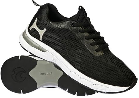 Henselite Ladies L510 Indoor and Outdoor Bowls Shoes (Black, UK Footwear Size System, Adult, Women, Numeric, Medium, 5)