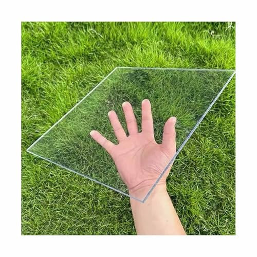 Planchas policarbonato Lámina de policarbonato para techos Paneles de policarbonato transparentes para invernaderos Paneles de repuesto para cobertizos, para patios, divisiones, toldos(1mm,40x50cm/15.