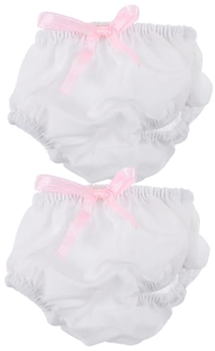 Toyvian Lot de 2 culottes pour poupée - Accessoires pour déguisement de poupée - En tissu doux - Facile à utiliser pour jouer à la maison de poupée et s'amuser créatif
