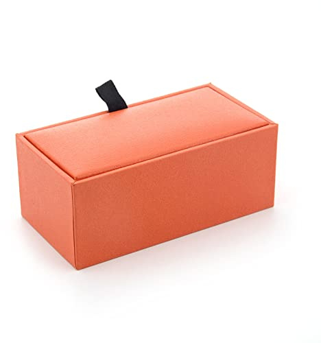 TLMDXTEU Manschettenknopfbox Manschettenknopfbox mit Deckel und Samt-Verpackungsbox for Manschettenknöpfe Schmuckaufbewahrungsbox
