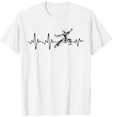Kung Fu Battement Coeur Joueur Kung Fu Homme Femme Enfant T-Shirt