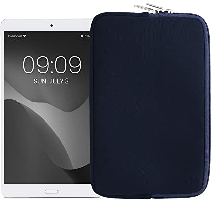 kwmobile Tablet Hülle kompatibel mit 8-8,4 Tablet - Universal Neopren Tasche Cover Case - Schutzhülle Sleeve in Dunkelblau