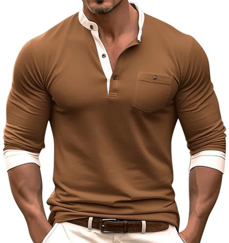 Generico Camicia Uomo Verde Fluo Lino Oversize Cotone Manica Lunga Polo Tennis Bluse E Camicie da Uomo Fiori