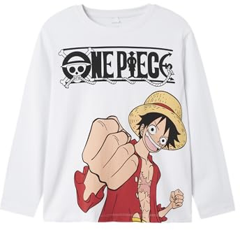 NAME IT Nkmark Onepiece LS Nreg Top Box Noos Vde, Blanco Brillante, 146-152