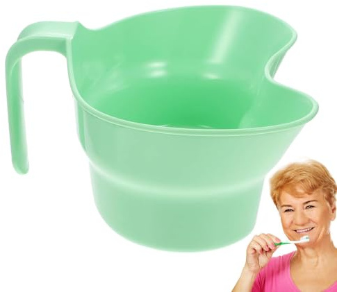 Orals Care Tooth Brushing Cup - Patient Bed Mouthwash Cups | Bathroom Rinse Basin, Elderly Care Mouth Rinse Container, Emesis Tray, Dentals Hygiene Vessel for Sick Patients
