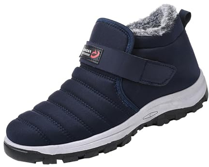 Generico stivali uomo invernali Stivaletti Uomo Invernali Caldo Da Escursionismo Comodi Ed Eleganti Stivali Classici Classic Foderata Caldo Antiscivolo Neve scarpe termiche