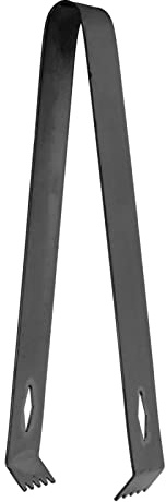 Spacnana Pinzas para Hielo de Acero Inoxidable, Pinzas para Cubitos de Azúcar de Cóctel Espesadas con Diseño Delgado para Bar, Cocina, Manipulación de Alimentos (chapado en negro)