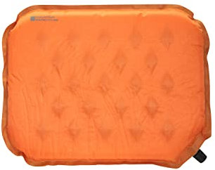 Mountain Warehouse Ultimate Self Inflating Sit Mat - Durable Mattress with Rip Stop Fabric & Valve Inflation - Best for Walking, Camping, Picnics, Gardens & Trekking Orange Mix
