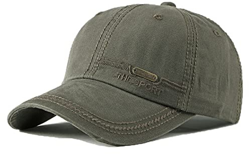 YAMEE Baseball Cap Denim Herren,Basecap Unisex Vintage Baseballmütze Sportkappe Verstellbar,Baseballkappen Herren Sonnenhut für Outdoor-Aktivitäten Angeln,Camping