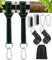 2er-Set Schaukel Befestigung Baum und Hängematte Befestigung 200cm x 5cm Hält 900KG, für Hängesessel Schaukelaufhängung, Inklusive 2 Karabinern, D-Ringen, mit Baumschutz Polster, Aufbewahrungstasche