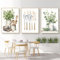 Uixxducc Moderne Poster Set 3er Elegant Küche Bilder Aesthetic Boho Deko Wandbilder Küche Grün Wanddeko Wohnzimmer & Küche & Esszimmer Deko Bild Ohne Rahmen (40×50 cm)