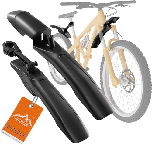 NICEDACK Fahrrad Schutzblech Set, MTB Schutzblech für Vorne Hinten, Radschutzbleche für 24-29 Zoll Fahrrad,Erweitern Verdicken Schutzbleche Mountainbike