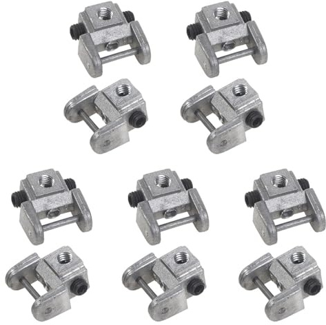 Janasiba 10 Pezzi Kit di Conversione Porta Lame per da Traforo Adattatore Perno Porta Lama Superiore/Inferiore In Metallo
