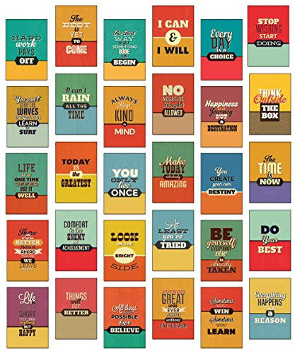 30 x Retro Life Wisdoms Inspirational Quotes with Pictures Various Postcard Set/Postcrossing