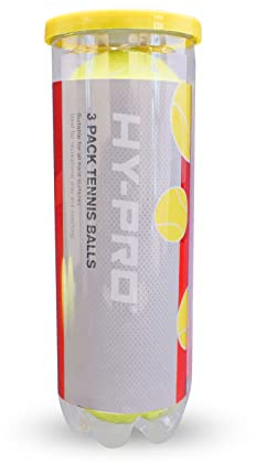 Hy-Pro 3 Pack All Court Tennis Balls Training/Match Quality Premium Bounce