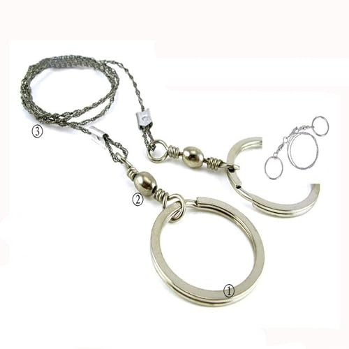 Sierra de cadena de 22 pulgadas con bolsa | Sierra de mano, sierra de cuerda de sierra de alambre, sierra de camping, sierra de supervivencia y equipo de jardín de camping.