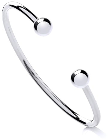 Old English Jewellers Sterling Silver LADIES Torque Bangle - 925 SILVER