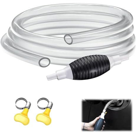 BDHYYM 1,5 Meter Handpumpe Benzin, Umfüllpumpe Kraftstoffpumpe Handpumpe Wasser Benzinpumpe für Kanister, Wasserpumpe Schlauchpumpe für Kraftstoffe Diesel Öl