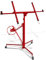 Peviasot Lève-plaque pliable XXL pour plaques de plâtre - Hauteur réglable de 140 cm à 350 cm - Charge maximale : 68 kg - Largeur du bras de charge : max. 290 cm - Aide au montage pour cloisons