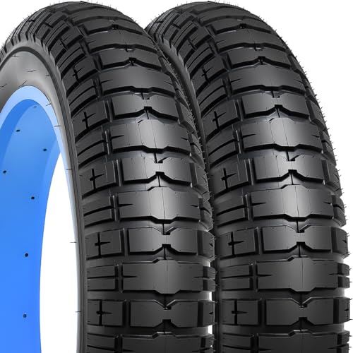 YUNSCM 2-PCS 26X4.0/98-559 Pouces Fat Vélo pneus Compatible with 26x4.0 26x4 Electric Vélo All-Terrain Directional Tread Bike pneus（Y-1322）