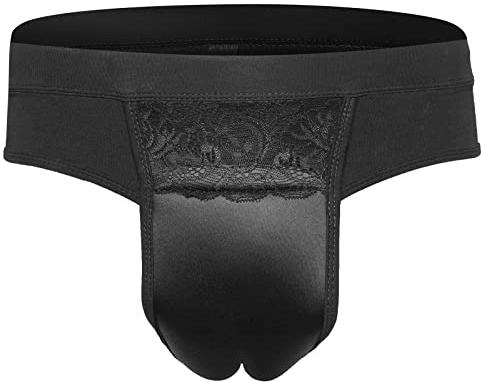 YUFEIDA Hiding Gaff Panty Shaping Pant Hombre Ropa Interior para Crossdresser Transgénero, Trans G-string Black, L
