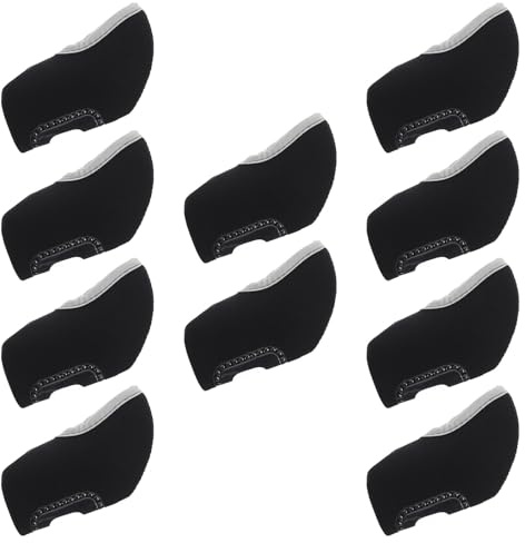 Toyvian 10 Piezas Funda Visible para Palos de Golf de Cubiertas Profesionales para Cabezas de Hierro Protección Resistente para Clubes Neopreno Duradero para Golfistas