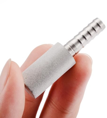 Hemobllo 316 Stainless Steel Aeration Stone 0.5mm Pore for Craft Brewing Homebrew Oxygenation Diffuser Food Safe Air Stone for Beer and Wine Making Equipment