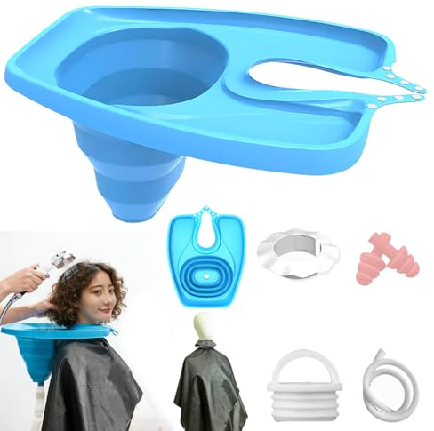 Hair Washing Aids for Disabled, SGZIOO Portable Hair Washing Basin for Use in Bed Washing, Cuts, Colouring, Portable Backwash for Disabled, Elderly, Child and Pregnant Women