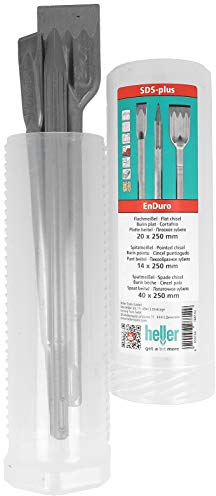 Heller SDS-plus Power Meißel Satz Spitz-,Flach-& Spatmeißel