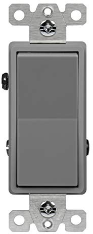 ENERLITES Gray 3-Way Decorator Paddle Light Switch, 20A, 1 Pack