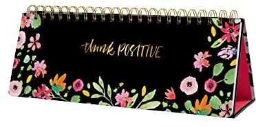 SIGEL JP100 Wochenplaner undatiert, Tischkalender ohne Datum, 100 g/m², Hardcover, 53 Wochen, 124 Seiten, Flower Love, aus nachhaltigem Papier, Jolie, undated Planner