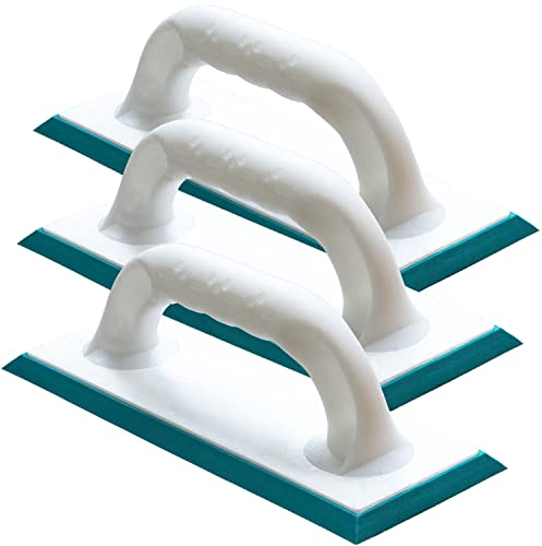 Kronen Hansa 3 X Fliesen-Fugbrett für Epoxid-Fugmasse (Ausfugbrett/Fugenbrett für Fugenmasse und Kunstharzverfugungen, 250 x 100 mm, Stärke 8 mm, weicher Belag) …