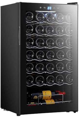 Cecotec Vinoteca 34 Flaschen Bolero Grandsommelier 34030 Black Compressor, 80 l, Kompressorkühlung, Temperatur einstellbar von 5 bis 18 °C, Touch-Steuerung, Display, LED innen.