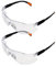 NyxSeat Lot de 2 lunettes de protection pour le travail, anti-buée, transparentes, légères, résistantes à la poussière, pour le cyclisme, le bricolage et le laboratoire