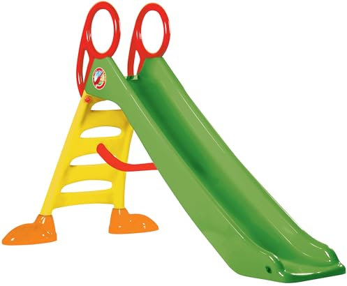 Dohany 2in1 Kinder Rutsche Wasserrutsche freistehend Rutschlänge 200 cm grün/gelb