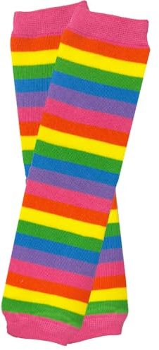 juDanzy Christmas and Halloween baby and toddler Leg Warmers for Girls and Boys (One Size, Bright Rainbow)